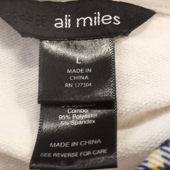 Ali Miles Cowl Neck Tunic with Plaid Trim - Picture 15 of 15